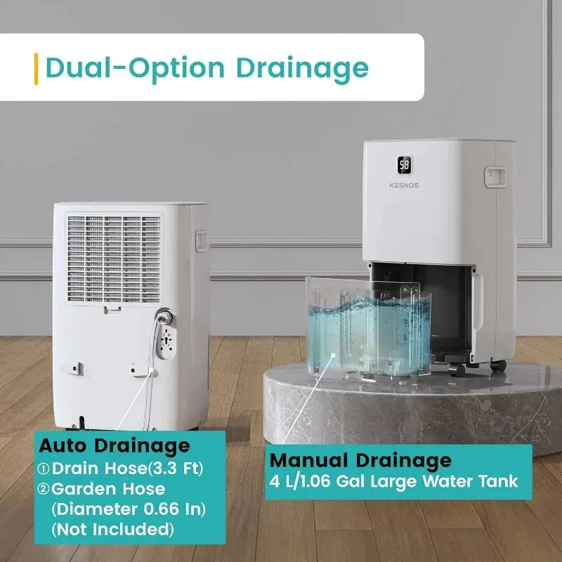 80 Pints Most Efficient Energy Star Dehumidifier with Front LCD Display for Home, Large Room - 5,500 Sq. Ft.