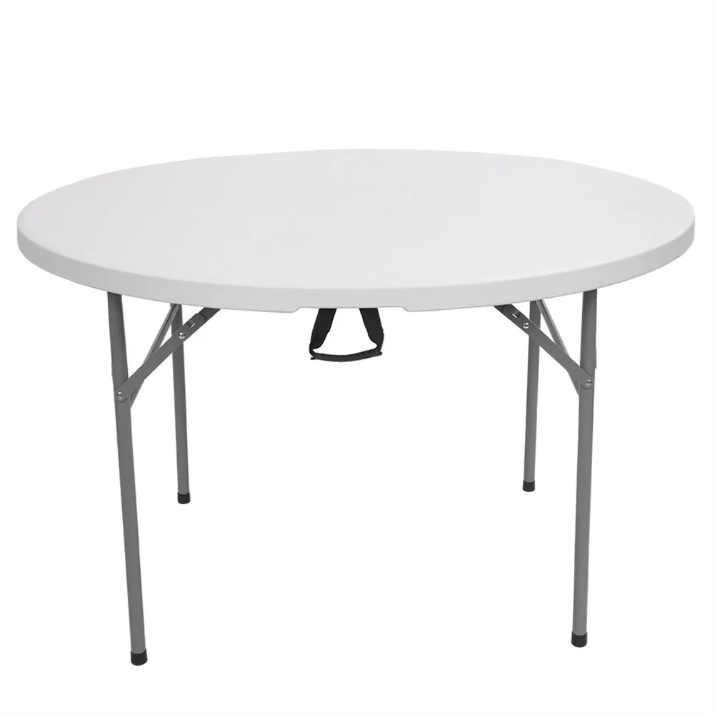 AMYOVE 48 Inch Round Folding Table Lightweight Outdoor Utility Table Furniture
