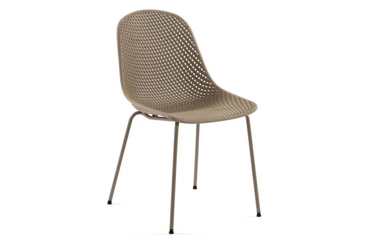 Como Quinby Outdoor Cafe Chair - Strong and Sturdy Plastic Seat