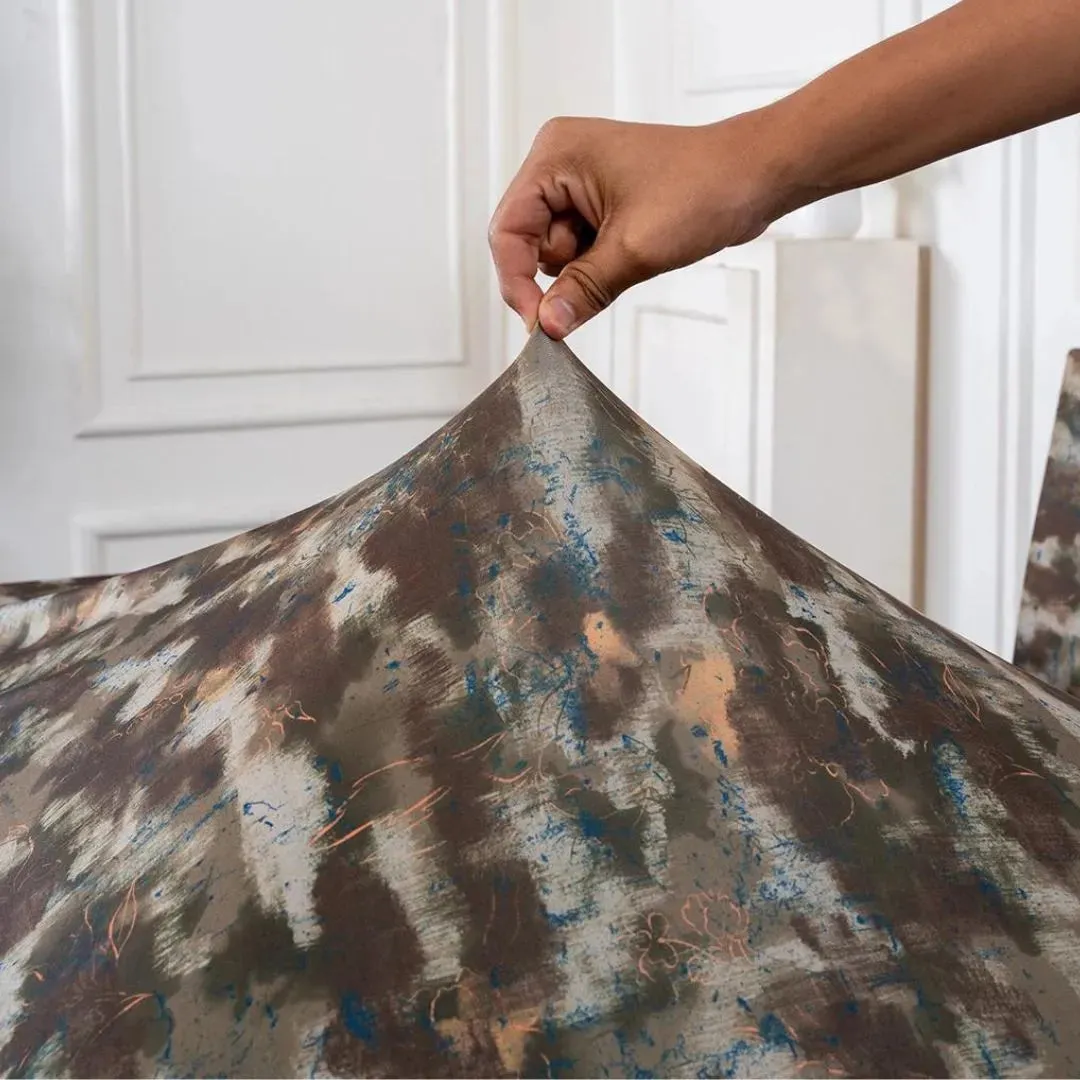 DivineTrendz Exclusive - Dusky Die Elastic Chair & Table Cover
