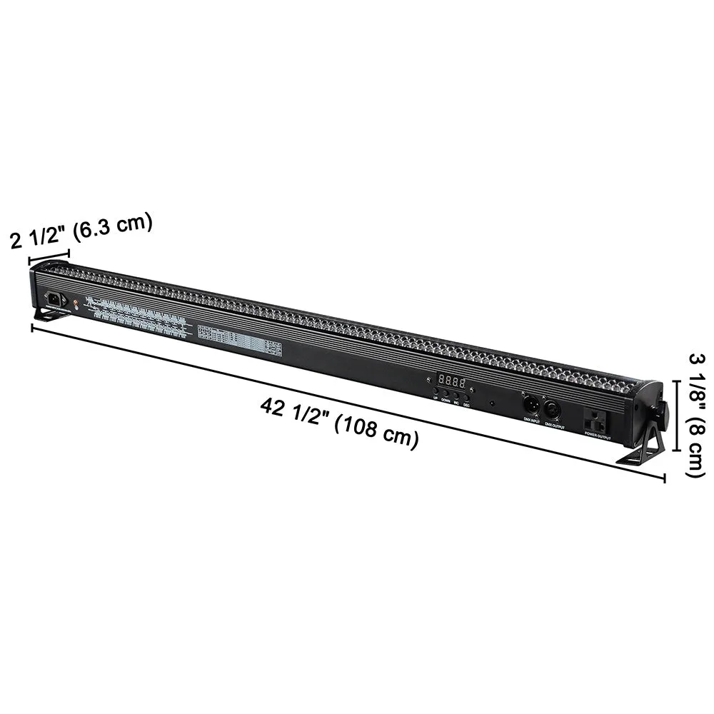 LED Wall Washer Light 40in 30W RGB 6-Channel