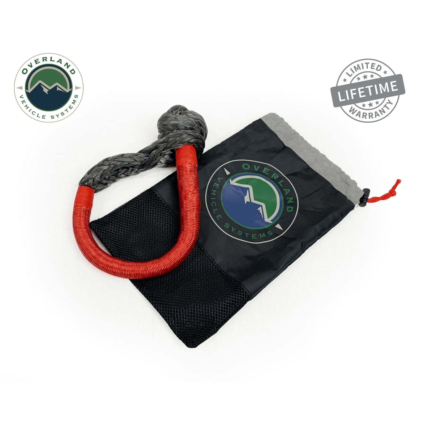 OVS Soft Shackle 7/16" 41,000 lb. With Loop & Abrasive Sleeve - 23" With Storage Bag