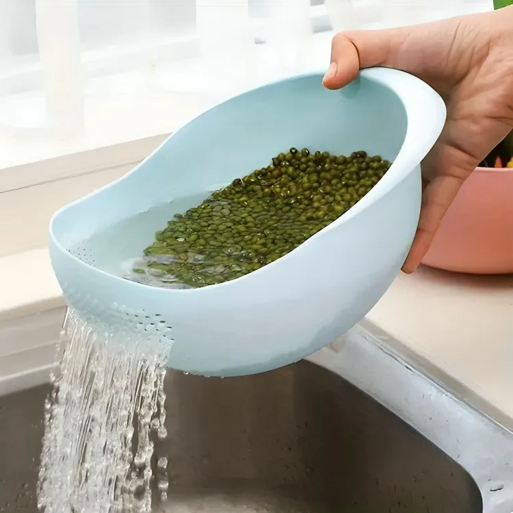 Rice Washer Strainer Colanders For Cleaning Vegetable, Fruit, Pasta, Multifunctional Kitchen Washing Basket Basin