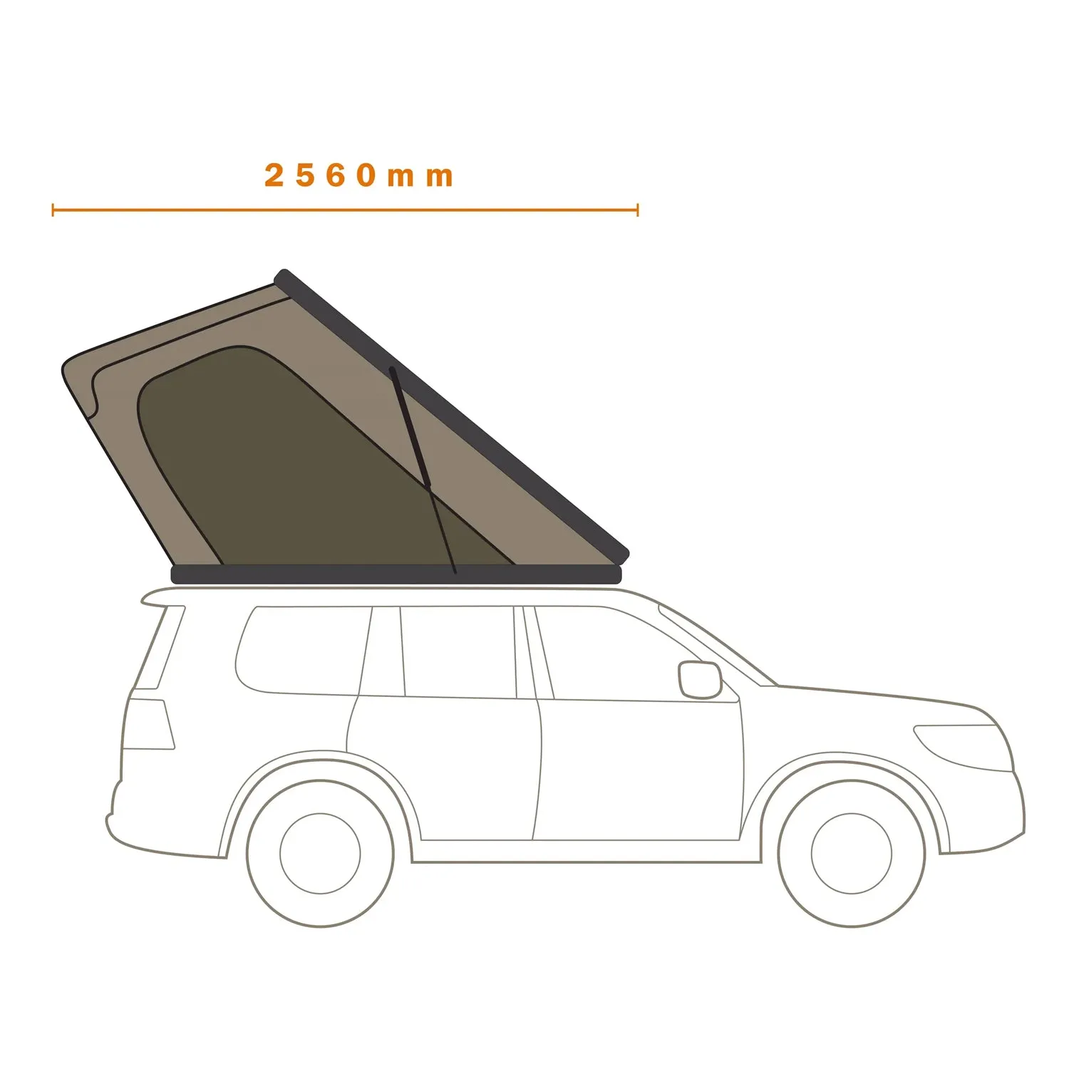 Ridgeback Hard Shell Roof Top Tent - Darche - T050801554T