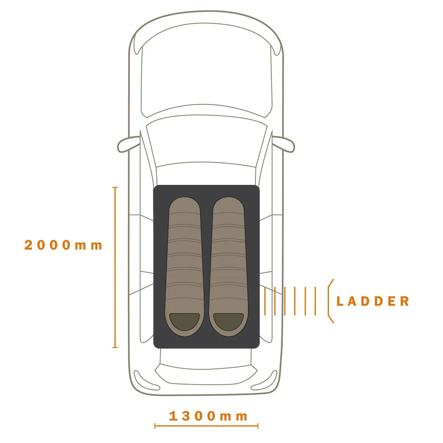 Ridgeback Hard Shell Roof Top Tent - Darche - T050801554T