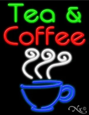 Tea & Coffee Handcrafted Energy Efficient Real Glasstube Neon Sign